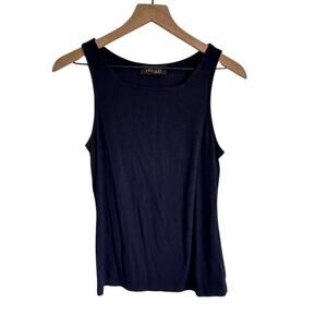 Truth Square Neck Tank Top Navy M